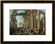 An Architectural Capriccio With Statues Of The Warrior Agasias And The Apollo Belvedere by Giovanni Paolo Pannini Limited Edition Print