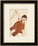Self Portrait In A Jerkin With Right Elbow Raised, 1914 by Egon Schiele Limited Edition Print