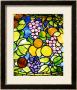Detail From The Shade Of An Important Fruit Leaded Glass And Bronze Table Lamp by Tiffany Studios Limited Edition Print