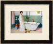 Bathroom Scene, Lisbeth, Published In Lasst Licht Hinin 1909 by Carl Larsson Limited Edition Print