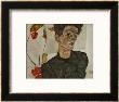 Self-Portrait With Chinese Lantern And Fruits by Egon Schiele Limited Edition Print