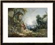 Pastoral Scene, Or Young Shepherd In A Landscape by Francois Boucher Limited Edition Pricing Art Print