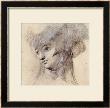 Portrait Study Of A Woman, Probably Mrs. Fuseli, Her Head Inclined To The Left by Henry Fuseli Limited Edition Print