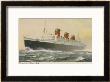 Cunard White Star Liner In Full Steam by R.E. Turner Limited Edition Pricing Art Print