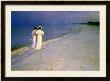 Summer Evening On The Skagen Southern Beach With Anna Ancher And Marie Kroyer, 1893 by Peder Severin Kroyer Limited Edition Print