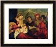 Madonna And Child With Ss. Stephen, Jerome And Maurice by Titian (Tiziano Vecelli) Limited Edition Print