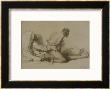 A Man And Woman Making Love, Plate I Of Liebe, 1901 by Mihaly Von Zichy Limited Edition Print