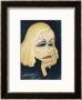 Greta Garbo Swedish-American Film Actress: A Caricature by Nino Za Limited Edition Pricing Art Print