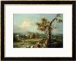 An Italianate River Landscape With Travellers by Francesco Zuccarelli Limited Edition Print