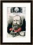 Cover Illustration Of La Lune Magazine Featuring Giuseppe Garibaldi, September 1867 by Andrã© Gill Limited Edition Print