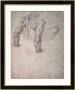 W.63R Study Of A Male Nude, Leaning Back On His Hands by Michelangelo Buonarroti Limited Edition Print