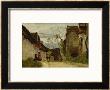 Village Street In Normandy, 1865 by Jean-Baptiste-Camille Corot Limited Edition Print