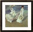 A Walk On The Beach, 1909 by Joaquã­N Sorolla Y Bastida Limited Edition Print