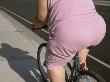 Overweight Woman Riding A Bike by Oote Boe Limited Edition Pricing Art Print