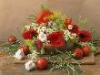 Still Life With Flowers, Herbs And Vegetables by Rita Bellmann Limited Edition Print
