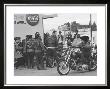 Hell's Angels Motorcycle Gang Members Hanging Out In A Parking Lot by Bill Ray Limited Edition Print