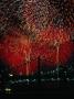 Fireworks Over Bridge For 4Th Of July Celebrations, East River, New York City, New York, Usa by Bill Wassman Limited Edition Print