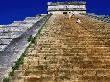 People On Stairs Of El Castillo At Chichen Itza, Yucatan, Mexico by Jon Davison Limited Edition Print