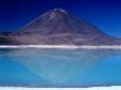 Volcan Lincancabur Reflected In Lake, Lake Verde, Bolivia by Brent Winebrenner Limited Edition Print