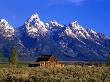 Morning Light On The Tetons And Old Barn, Grand Teton National Park, Wyoming, Usa by Howie Garber Limited Edition Print