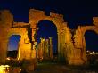 Floodlit Monumental Arch Marking The Entrance To Palmyra, Tadmor District, Palmyra, Syria by Mark Daffey Limited Edition Print