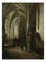 Interior Of St Lambertus Church, 1863 (Oil On Canvas) by Vincent Stoltenberg-Lerche Limited Edition Pricing Art Print