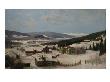 Farming In Winter Landscape (Oil On Canvas) by Nils Hansteen Limited Edition Print