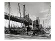 Queensboro Bridge, Long Island City, Queens, Looking Southwest From Pier At 41St Road, Queens by Berenice Abbott Limited Edition Print