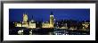 Westminster Bridge, Big Ben, Houses Of Parliament Lit Up At Dusk, Westminster, London, England by Panoramic Images Limited Edition Pricing Art Print