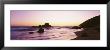 Silhouette Of Rocks At Sunset, Pfeiffer Beach, Big Sur, California, Usa by Panoramic Images Limited Edition Print