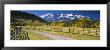 Fence Along A Road, Sneffels Range, Colorado, Usa by Panoramic Images Limited Edition Print