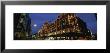 Buildings Lit Up At Night, Harrods, London, England by Panoramic Images Limited Edition Print