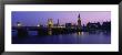 Buildings Lit Up At Dusk, Big Ben, Houses Of Parliament, London, England by Panoramic Images Limited Edition Print