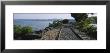 Railroad Track Along A River, Hudson River, Kingston, New York State, Usa by Panoramic Images Limited Edition Pricing Art Print