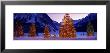 Lighted Christmas Trees, Chateau Lake Louise, Lake Louise, Alberta, Canada by Panoramic Images Limited Edition Pricing Art Print