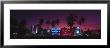 Hotels Illuminated At Night, South Beach Miami, Florida, Usa by Panoramic Images Limited Edition Print