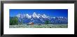 Barn On Plain Before Mountains, Grand Teton National Park, Wyoming, Usa by Panoramic Images Limited Edition Pricing Art Print