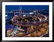 Highway Traffic At Entrance To Nanpu Bridge Over Huangpu River, Shanghai, China by Paul Souders Limited Edition Pricing Art Print