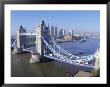 River Thames And Tower Bridge, London, England, Uk by D H Webster Limited Edition Print
