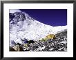 Advanced Base Camp With The Summit Of Mt. Everest On Everest North Side, Tibet by Michael Brown Limited Edition Print