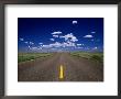 Road Leading To Horizon Beneath Blue Sky, Usa by Dennis Johnson Limited Edition Print