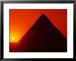 Sunset Behind The Sphinx And Chephren Pyramid, Cairo, Egypt by Steve Outram Limited Edition Pricing Art Print