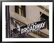 Broadway Street Sign Manhattan, New York City, New York, Usa by Amanda Hall Limited Edition Print