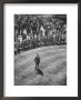 Man Standing In The Center Of The Royal Enclosure At Ascot Race Track by Mark Kauffman Limited Edition Print