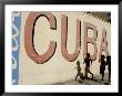 Cuban Girls Run In A Street In Havana, Cuba, Thursday, August 10, 2006 by Javier Galeano Limited Edition Print