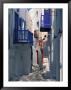 Cobblestone Alley, Santorini, Greece by Keren Su Limited Edition Print