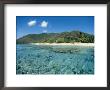 A View Of Coral Reefs And Clear Water Surrounding A Tropical Beach by Raul Touzon Limited Edition Print
