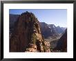 Picnickers Eat On A Narrow Ledge Over The Valley, Zion National Park, Utah by Taylor S. Kennedy Limited Edition Print