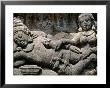 Ancient Stone Carved Panel, Borobudur Temple, Unesco World Heritage Site, Island Of Java, Indonesia by Jane Sweeney Limited Edition Print
