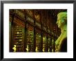 Bust In Longroom Of Old Library In Trinity College, Dublin, Leinster, Ireland by Oliver Strewe Limited Edition Pricing Art Print